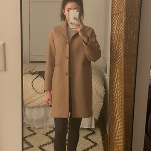 cocoon camel coat
